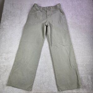 American Eagle Womens Stovepipe Pants Khaki Sage Size 8 Utility